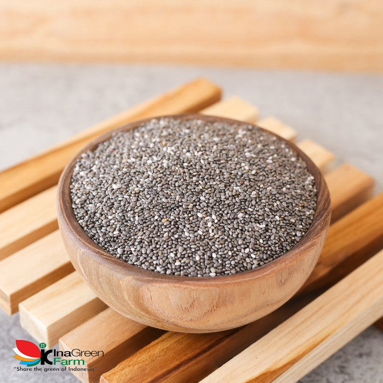 INAGRAIN Organic Black Chia Seeds 200 Gram