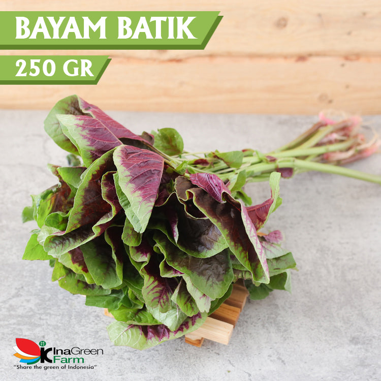 Inagreen Farm Bandung Sayur Bayam Batik Organik 50 Gram