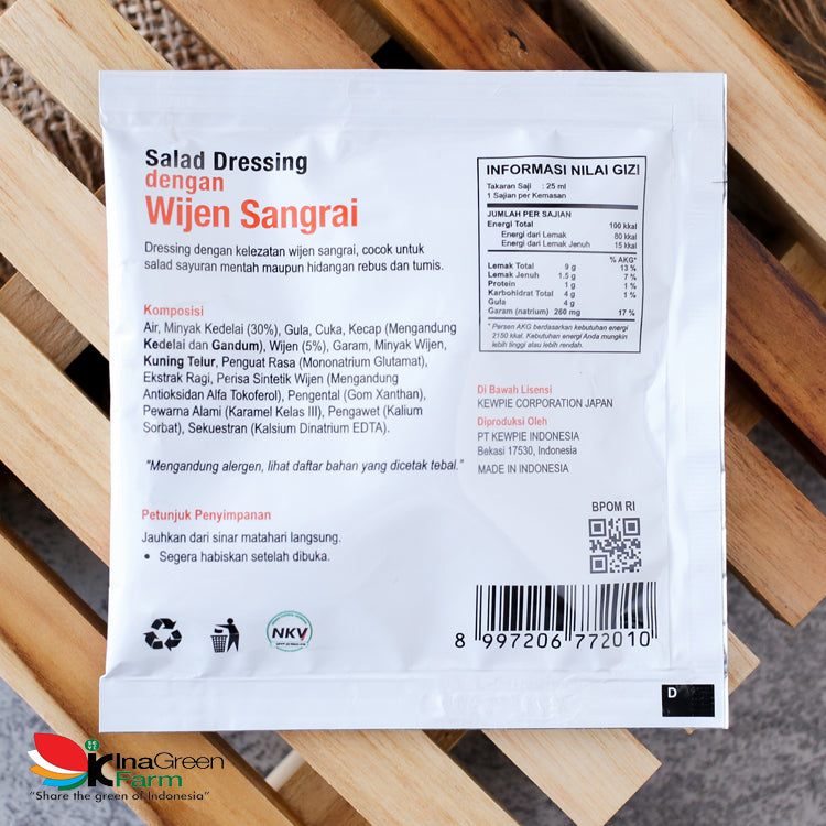 Inagreen Farm Bandung Salad Dressing Kewpie dengan Wijen Sangrai