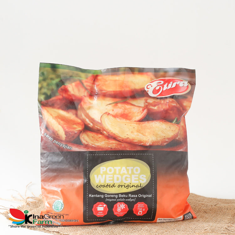 Inagreen Farm Bandung Coated Potato Wedges Frozen 750 Gram