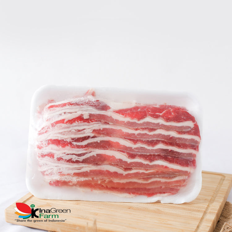 Inagreen Farm Bandung Frozen US Beef Slice Shortplate