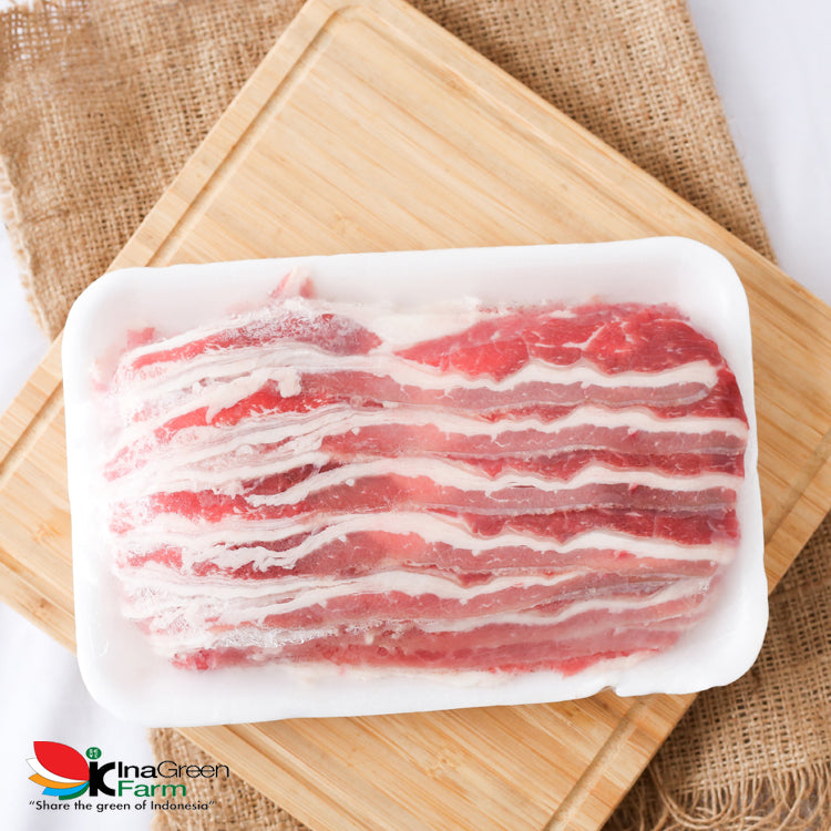 Inagreen Farm Bandung Frozen US Beef Slice Shortplate
