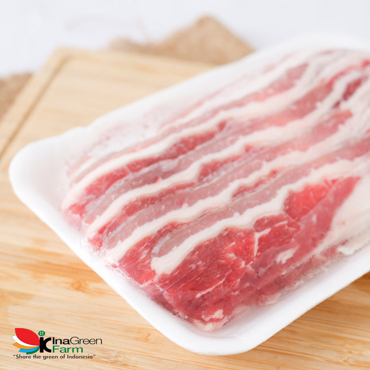 Inagreen Farm Bandung Frozen US Beef Slice Shortplate