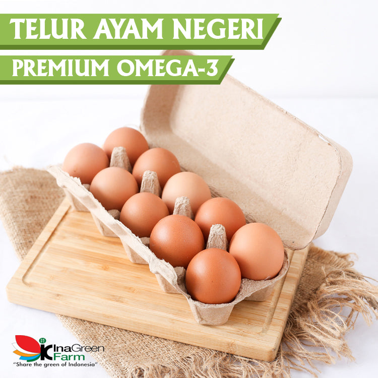 Inagreen Farm Bandung Telur Ayam Negeri Premium Omega 3