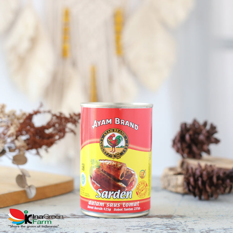 Inagreen Farm Bandung Ayam Brand Sarden Kaleng Saus Tomat 425gr