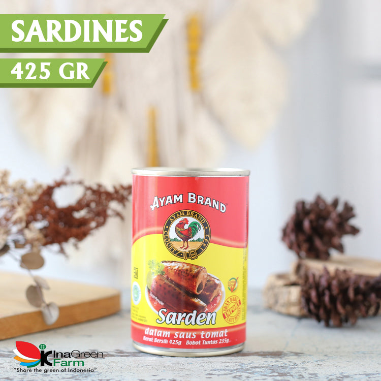 Inagreen Farm Bandung Ayam Brand Sarden Kaleng Saus Tomat 425gr