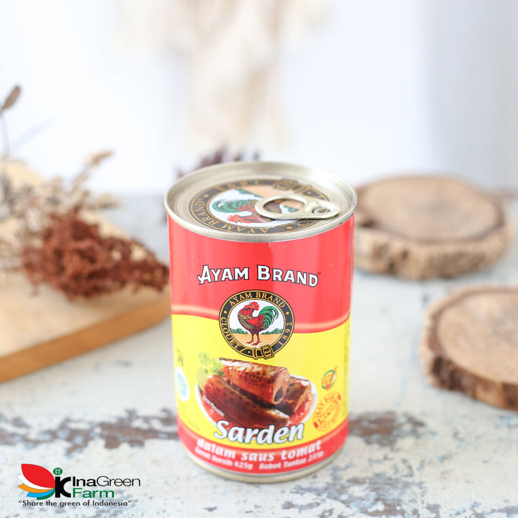 Inagreen Farm Bandung Ayam Brand Sarden Kaleng Saus Tomat 425gr