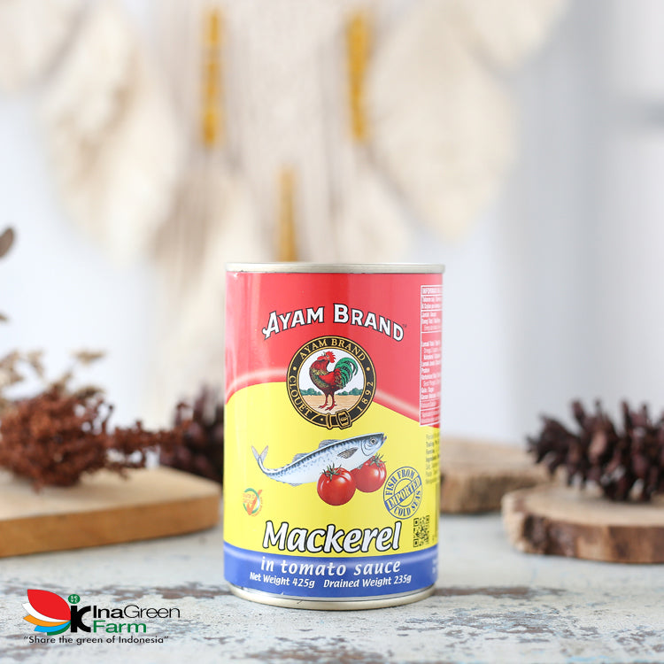 Inagreen Farm Bandung Ayam Brand Mackerel Kaleng Saus Tomat 425gr