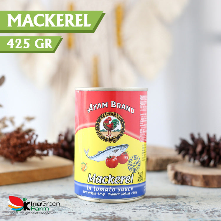 Inagreen Farm Bandung Ayam Brand Mackerel Kaleng Saus Tomat 425gr