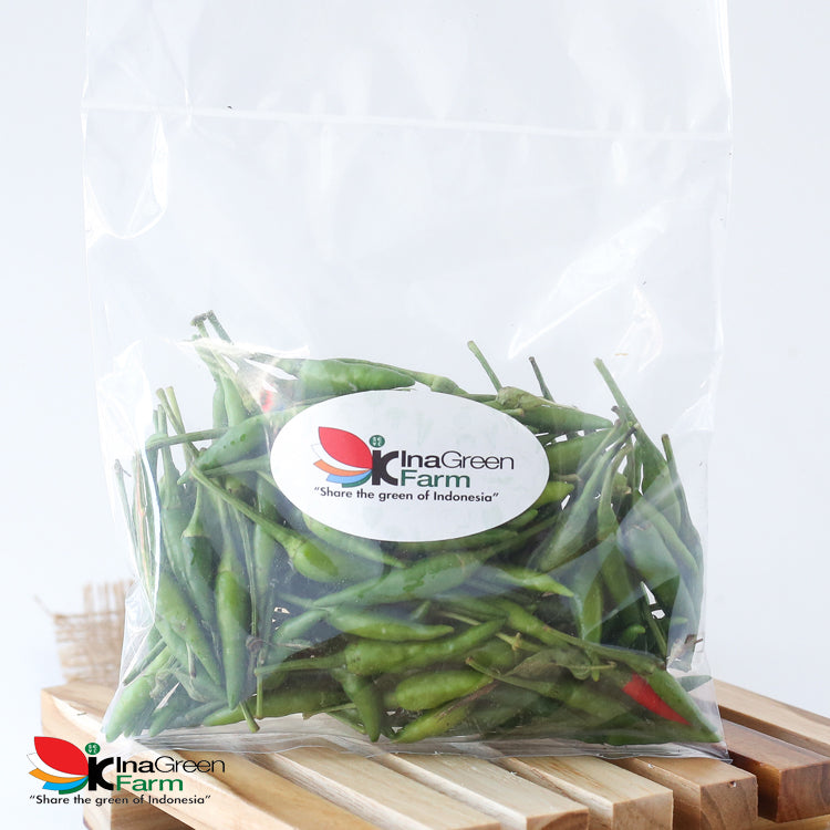 Inagreen Farm Bandung Cabai Rawit Cengek Hijau 100 Gram