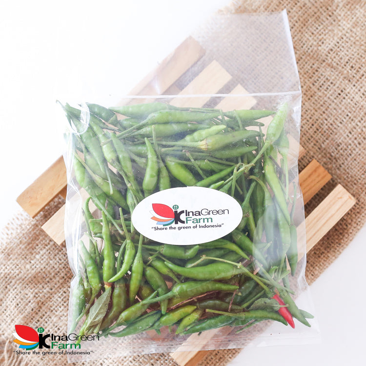 Inagreen Farm Bandung Cabai Rawit Cengek Hijau 100 Gram