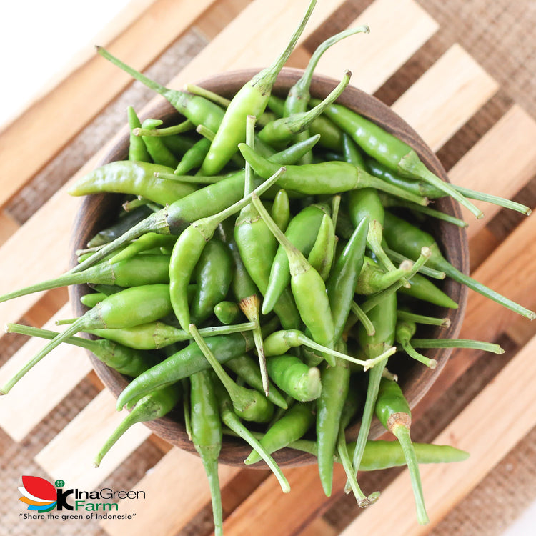Inagreen Farm Bandung Cabai Rawit Cengek Hijau 100 Gram