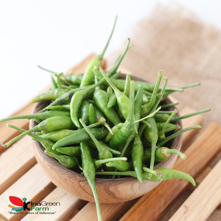 Inagreen Farm Bandung Cabai Rawit Cengek Hijau 100 Gram