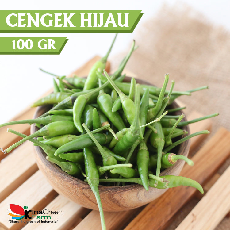 Inagreen Farm Bandung Cabai Rawit Cengek Hijau 100 Gram