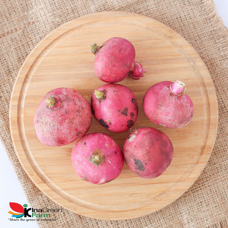 Inagreen Farm Bandung Red Radish / Lobak Merah 250 Gram