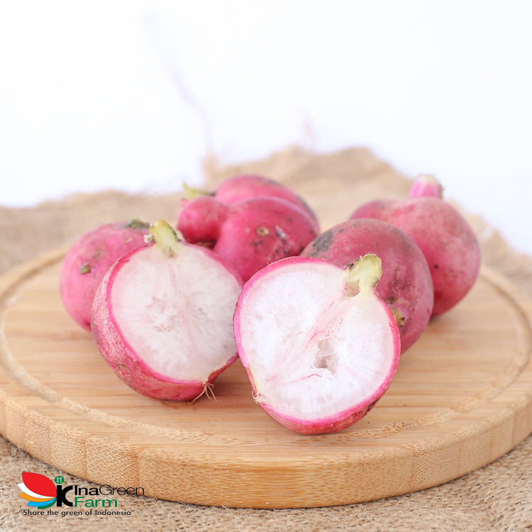Inagreen Farm Bandung Red Radish / Lobak Merah 250 Gram