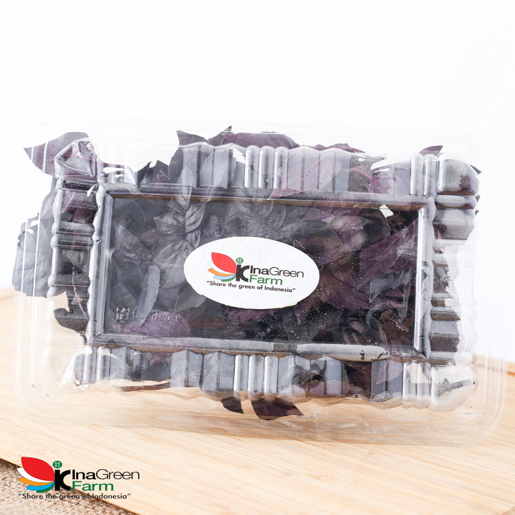Inagreen Farm Bandung Red Basil Fresh 50 Gram