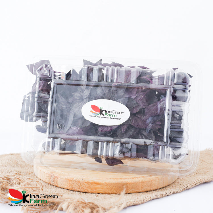 Inagreen Farm Bandung Red Basil Fresh 50 Gram