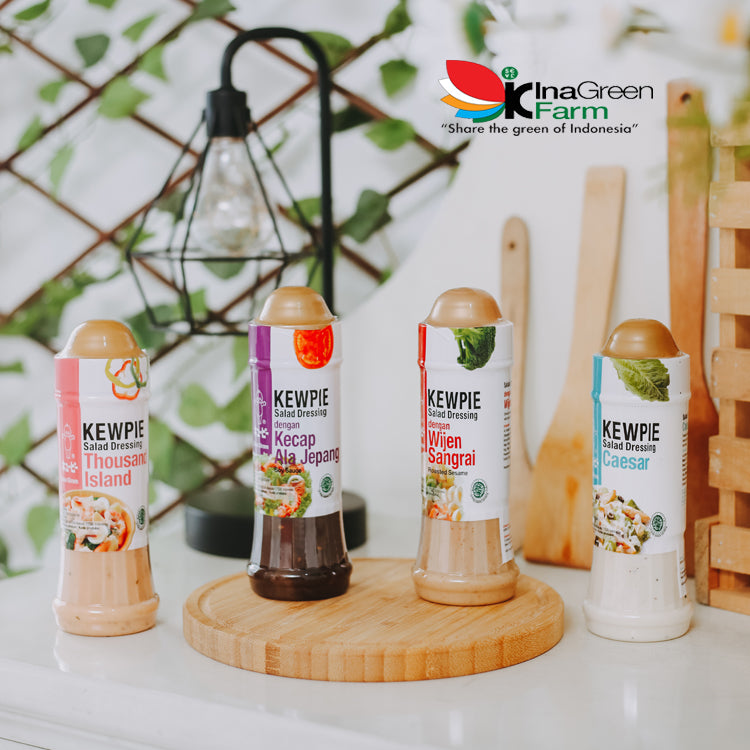 Inagreen Farm Bandung Salad Dressing dengan Kecap Ala Jepang Kewpie 200 ml