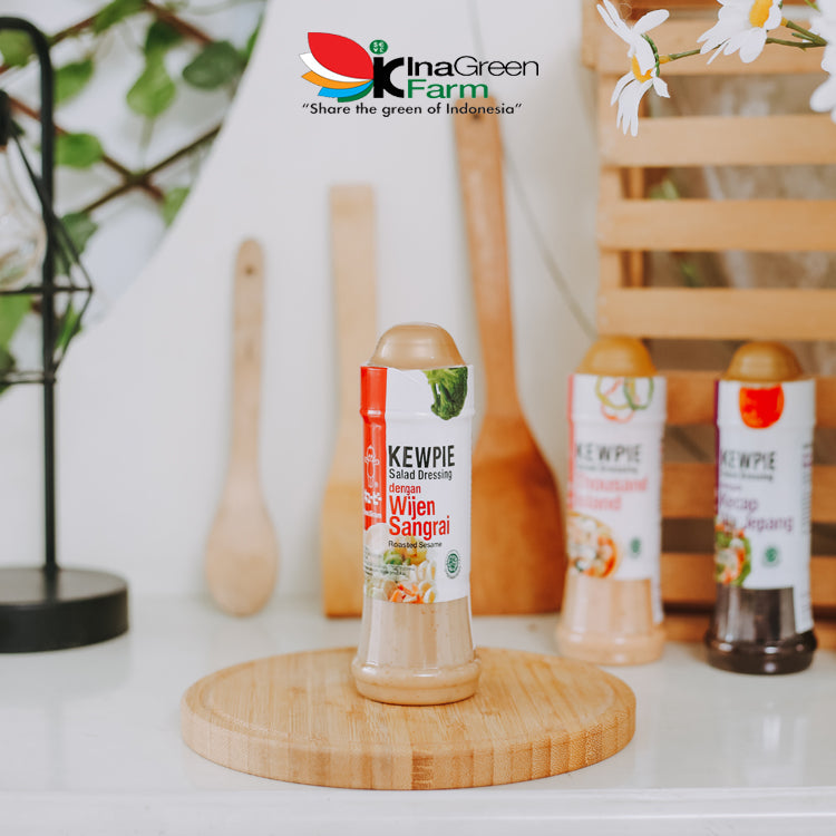 Inagreen Farm Bandung Salad Dressing dengan Wijen Sangrai Kewpie 200 ml