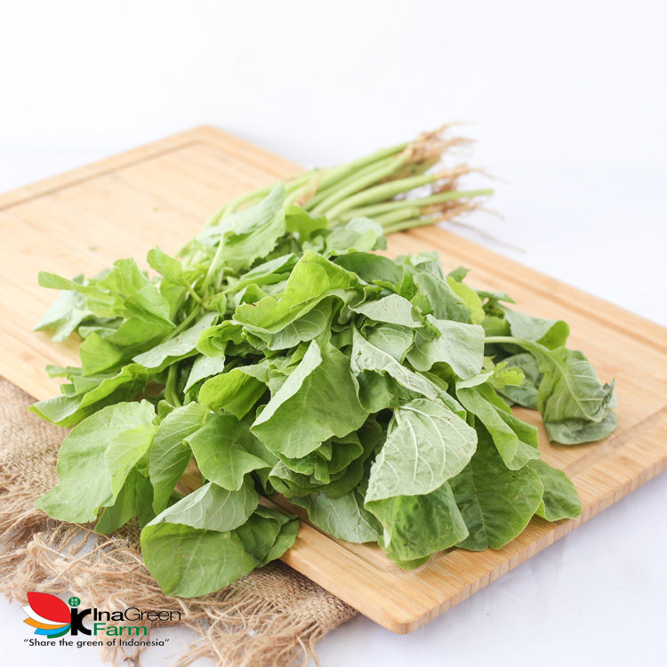 Inagreen Farm Bandung Sayur Bayam Hijau Organik 250 Gram