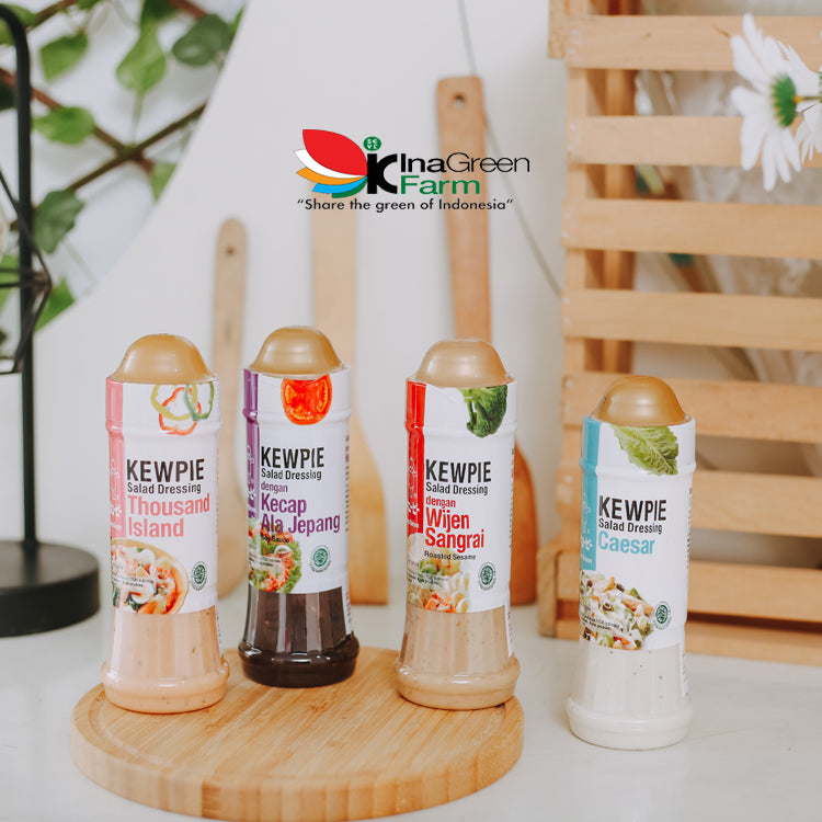 Inagreen Farm Bandung Salad Dressing dengan Kecap Ala Jepang Kewpie 200 ml
