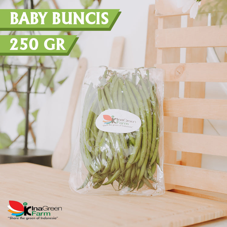 Inagreen Farm Bandung Sayur Buncis Kenya Segar 250 Gram