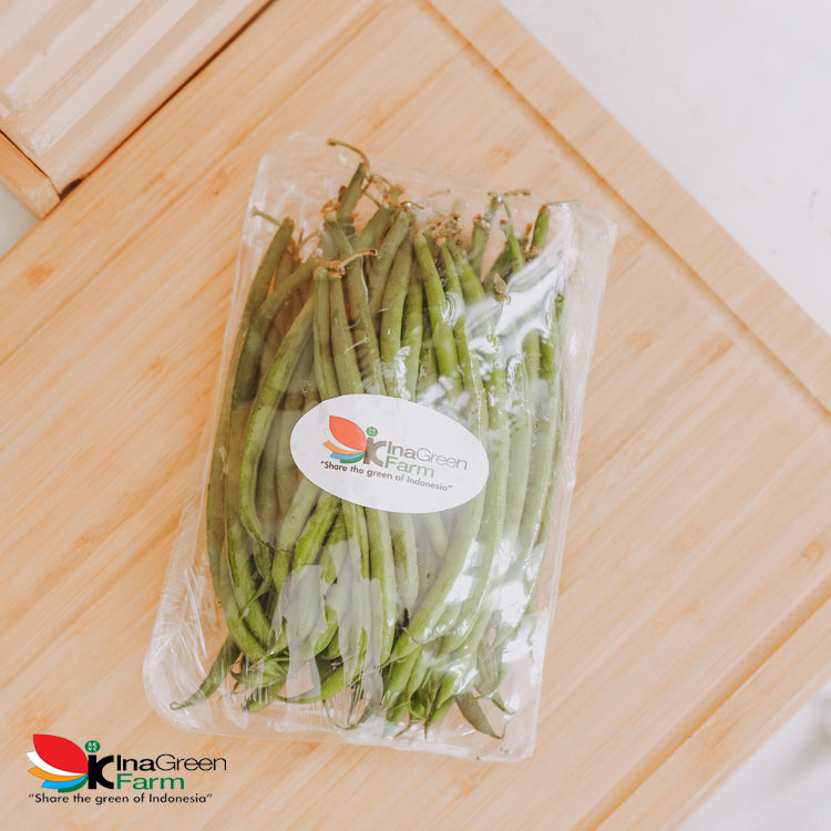 Inagreen Farm Bandung Sayur Buncis Kenya Segar 250 Gram
