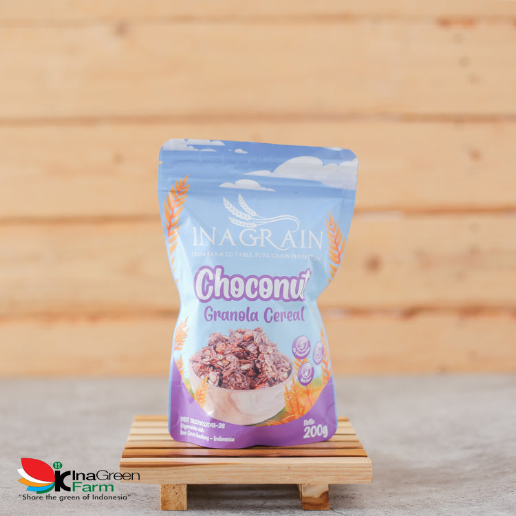 INAGRAIN Choconut Granola Cereal 200 Gram